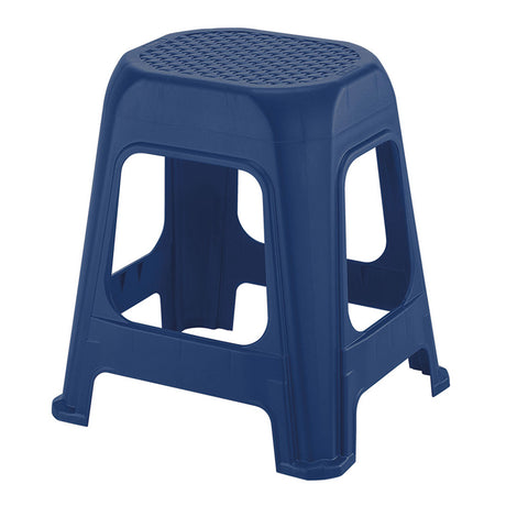 Butaco Rimax Azul Navy 41.5x46.2cm sin Espaldar y sin Apoya Brazos - SILLAS Y BUTACOS | Bylmo