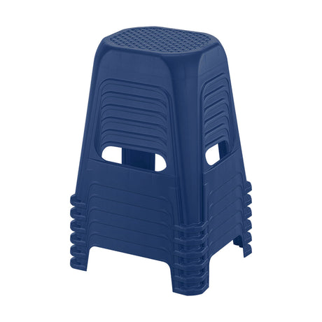 Butaco Rimax Azul Navy 41.5x46.2cm sin Espaldar y sin Apoya Brazos - SILLAS Y BUTACOS | Bylmo