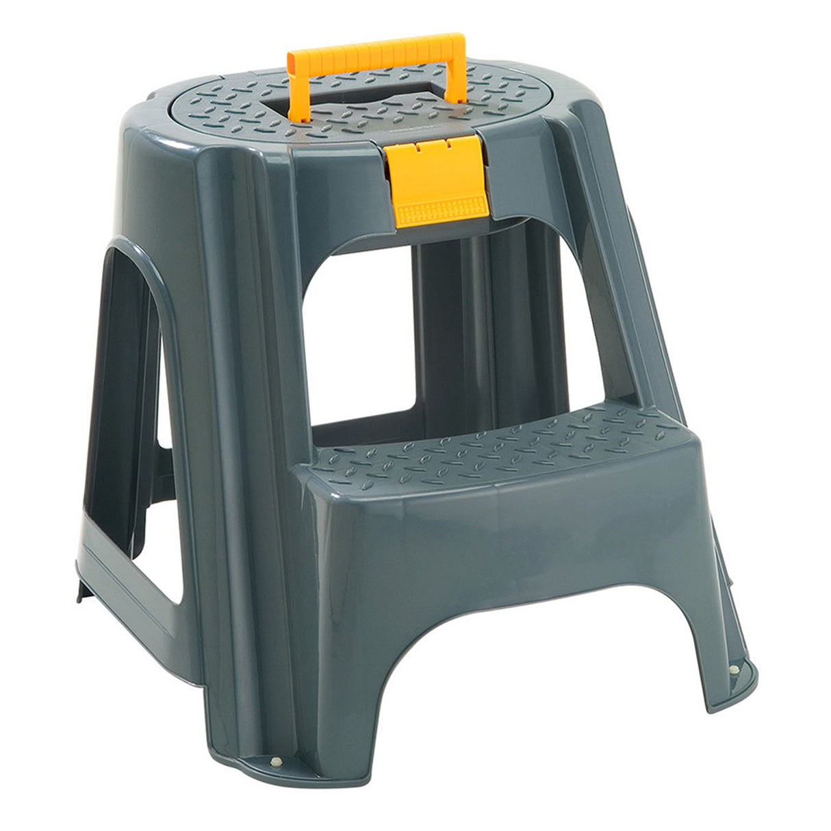 Escalesilla Rimax Gris 56x44.5cm con Tapa Organizadora - SILLAS Y BUTACOS | Bylmo