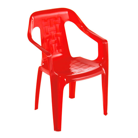 Silla Infantil Rimax Estrella Rojo 38x53.5cm con Espaldor y con Apoya Brazos - SILLAS Y BUTACOS | Bylmo