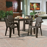 Silla Rimax Eterna Wengue 57x80.6cm con Espaldor y con Apoya Brazos - SILLAS Y BUTACOS | Bylmo