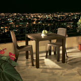 Silla Rimax Eterna Wengue 49x86.5cm con Espaldor y sin Apoya Brazos - SILLAS Y BUTACOS | Bylmo