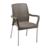 Silla Rimax Shia Moca 56x82.4cm con Espaldor y con Apoya Brazos - SILLAS Y BUTACOS | Bylmo