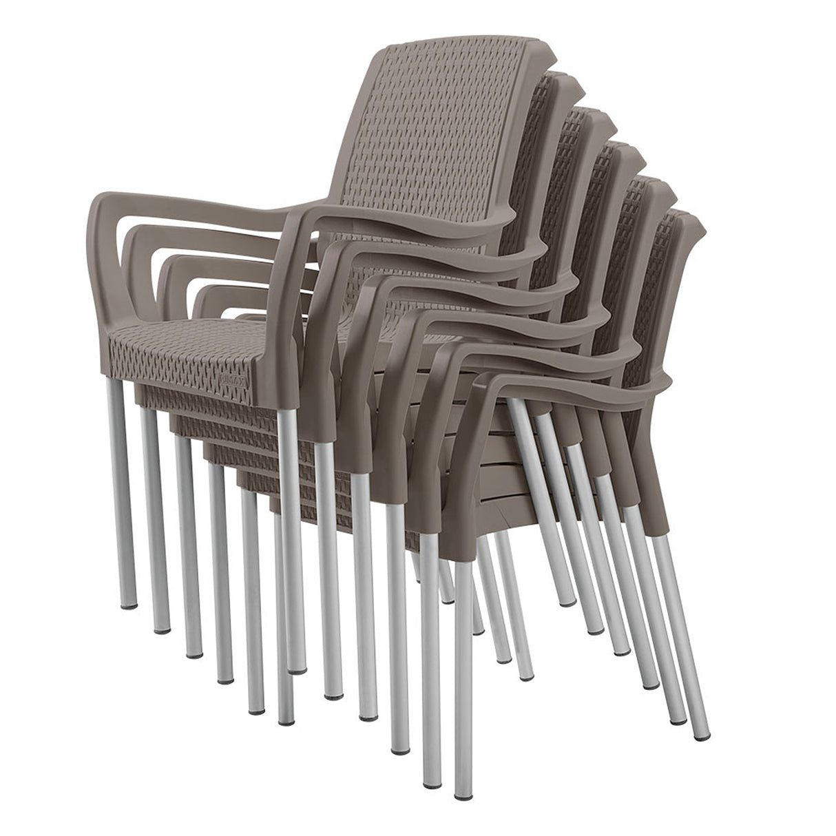 Silla Rimax Shia Moca 56x82.4cm con Espaldor y con Apoya Brazos - SILLAS Y BUTACOS | Bylmo