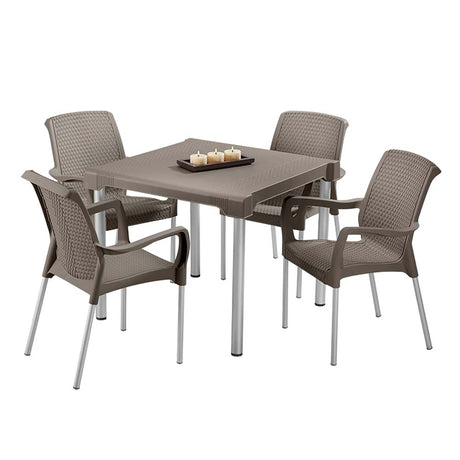 Silla Rimax Shia Moca 43.5x83.5cm con Espaldor y sin Apoya Brazos - SILLAS Y BUTACOS | Bylmo