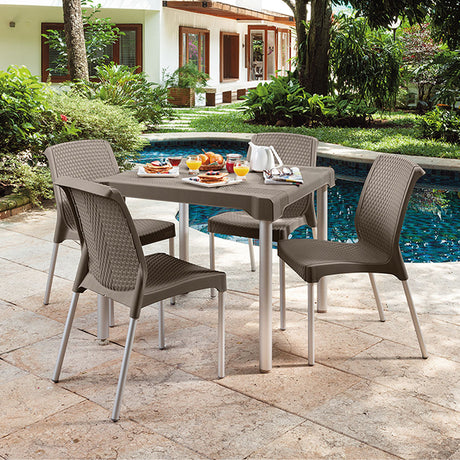 Silla Rimax Shia Moca 43.5x83.5cm con Espaldor y sin Apoya Brazos - SILLAS Y BUTACOS | Bylmo