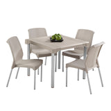 Silla Rimax Shia Taupe 43.5x83.5cm con Espaldor y sin Apoya Brazos - SILLAS Y BUTACOS | Bylmo