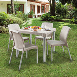 Silla Rimax Shia Taupe 43.5x83.5cm con Espaldor y sin Apoya Brazos - SILLAS Y BUTACOS | Bylmo