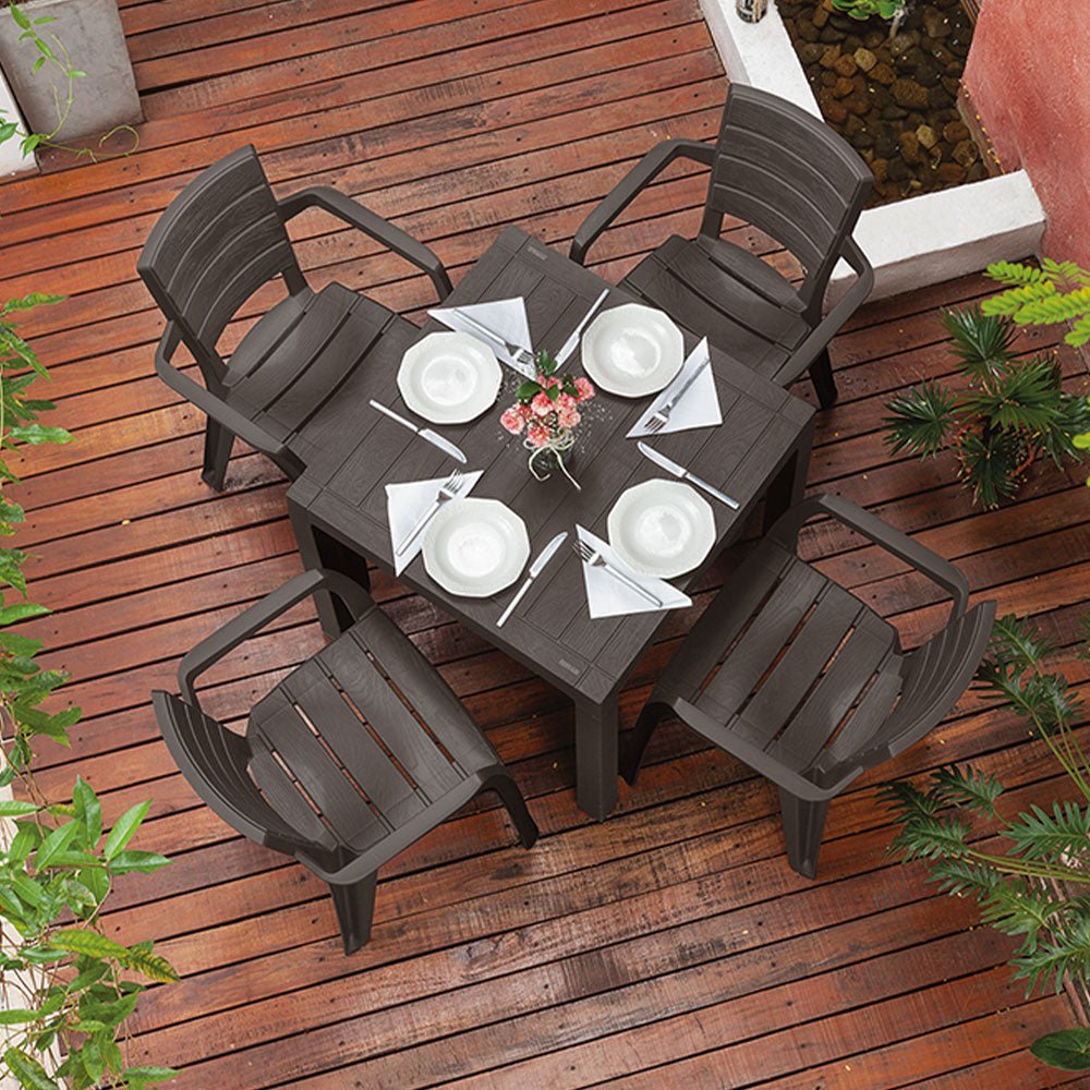 Silla Barú Wengue 58x82.5cm con Espaldar y con Apoya Brazos - SILLAS Y BUTACOS | Bylmo