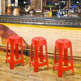 Butaco Rojo 38.5x69.5cm sin Espaldar y sin Apoya Brazos - SILLAS Y BUTACOS | Bylmo