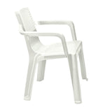 Silla Eterna Blanco Arena 60.2x80.6cm con Espaldar y con Apoya Brazos - SILLAS Y BUTACOS | Bylmo
