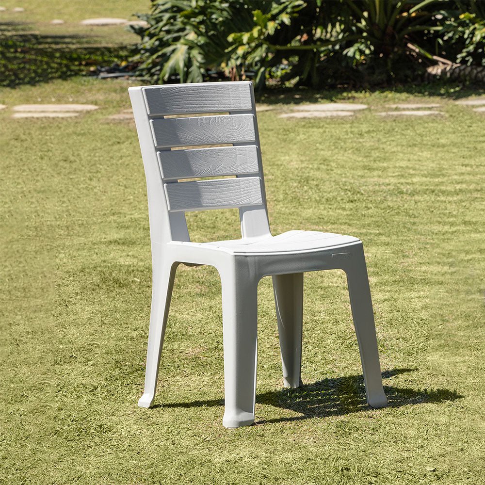 Silla Eterna Blanco Arena 57.5x86.5cm con Espaldar y sin Apoya Brazos - SILLAS Y BUTACOS | Bylmo