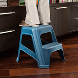 Escalesilla Pro Azul Oscuro 48.5x42.9cm sin Espaldar y sin Apoya Brazos - SILLAS Y BUTACOS | Bylmo