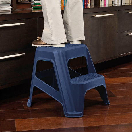 Escalesilla Pro Azul Oscuro 48.5x42.9cm sin Espaldar y sin Apoya Brazos - SILLAS Y BUTACOS | Bylmo