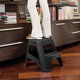 Escalesilla Pro Negro 48.5x42.9cm sin Espaldar y sin Apoya Brazos - SILLAS Y BUTACOS | Bylmo