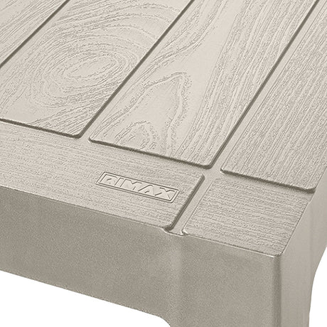 Mesa Auxiliar Rimax Barú Taupe 75.3x73.5cm Cuadrado - MESAS AUXILIARES | Bylmo