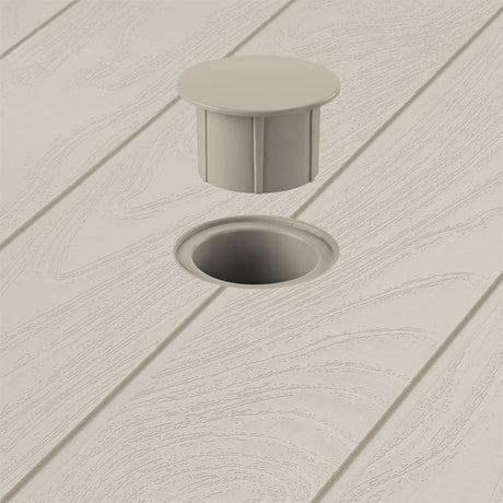 Mesa Auxiliar Rimax Barú Taupe 75.3x73.5cm Cuadrado - MESAS AUXILIARES | Bylmo