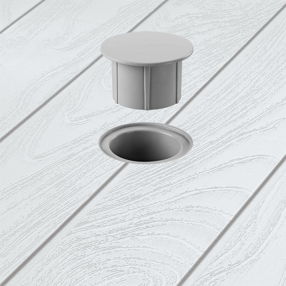 Mesa Auxiliar Rimax Barú Gris Hielo 75.3x73.5cm Cuadrado - MESAS AUXILIARES | Bylmo