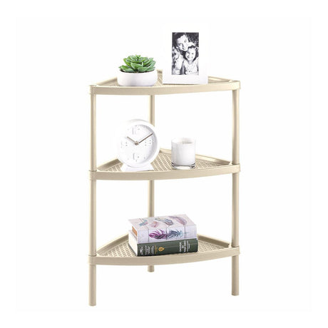 Mesa Multiusos Rimax Shia Taupe 37.5x77cm Triangular - MESAS AUXILIARES | Bylmo