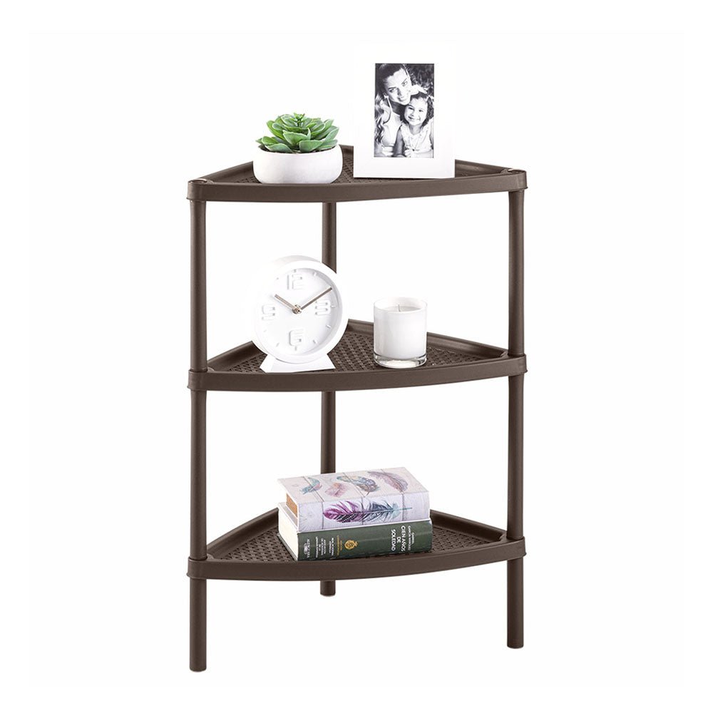 Mesa Multiusos Rimax Shia Moca 37.5x77cm Triangular - MESAS AUXILIARES | Bylmo