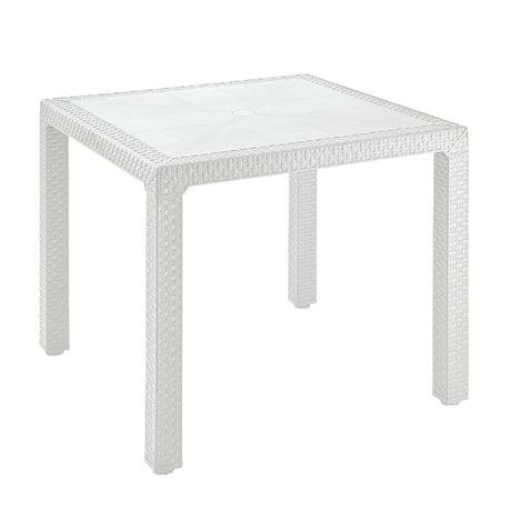 Mesa Auxiliar Rimax Eterna Blanco Arena 80.5x72.5cm Cuadrado - MESAS AUXILIARES | Bylmo
