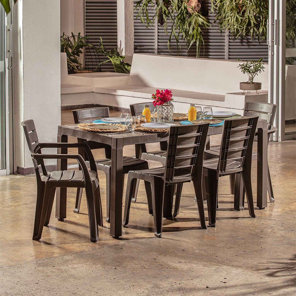 Mesa Auxiliar Rimax Barú Moca 153x73.4cm Rectangular - MESAS AUXILIARES | Bylmo