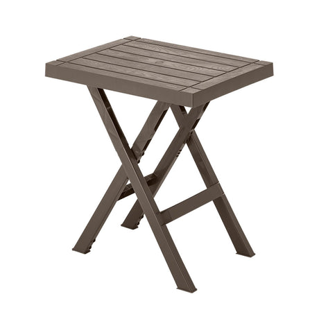 Mesa Auxiliar Plegable Rimax Barú Moca 65x74.7cm Rectangular - MESAS AUXILIARES | Bylmo