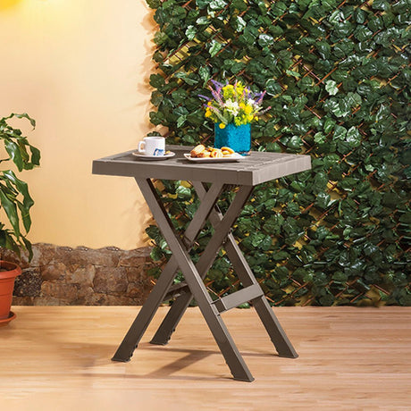 Mesa Auxiliar Plegable Rimax Barú Moca 65x74.7cm Rectangular - MESAS AUXILIARES | Bylmo