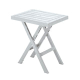 Mesa Auxiliar Plegable Rimax Barú Gris Hielo 65x74.7cm Rectangular - MESAS AUXILIARES | Bylmo