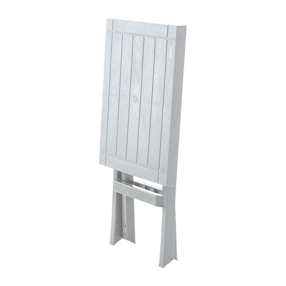 Mesa Auxiliar Plegable Rimax Barú Gris Hielo 65x74.7cm Rectangular - MESAS AUXILIARES | Bylmo