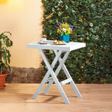 Mesa Auxiliar Plegable Rimax Barú Gris Hielo 65x74.7cm Rectangular - MESAS AUXILIARES | Bylmo