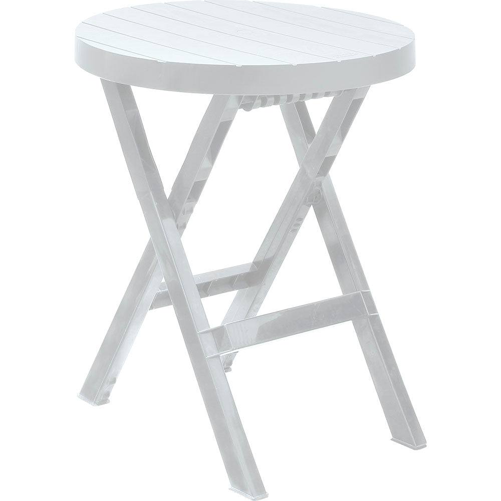 Mesa Auxiliar Plegable Rimax Barú Gris Hielo 60.7x74.4cm Circular - MESAS AUXILIARES | Bylmo