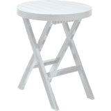 Mesa Auxiliar Plegable Rimax Barú Gris Hielo 60.7x74.4cm Circular - MESAS AUXILIARES | Bylmo