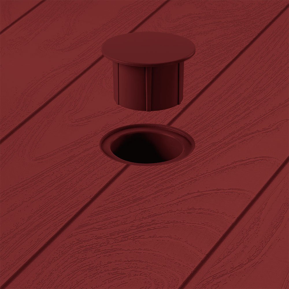 Mesa Auxiliar Rimax Barú Trendy Rojo 75.3x73.5cm Cuadrado - MESAS AUXILIARES | Bylmo