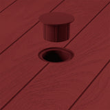 Mesa Auxiliar Rimax Barú Trendy Rojo 75.3x73.5cm Cuadrado - MESAS AUXILIARES | Bylmo