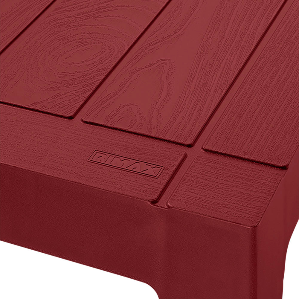 Mesa Auxiliar Rimax Barú Trendy Rojo 75.3x73.5cm Cuadrado - MESAS AUXILIARES | Bylmo