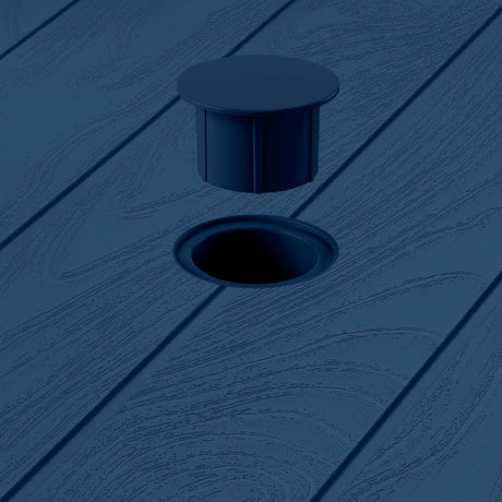 Mesa Auxiliar Rimax Barú Trendy Azul Petróleo 75.3x73.5cm Cuadrado - MESAS AUXILIARES | Bylmo