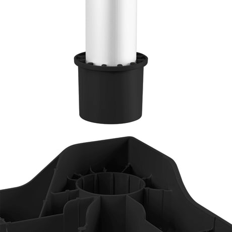 Mesa Auxiliar Rimax Shia Negro 85.6x72.5cm Cuadrado - MESAS AUXILIARES | Bylmo