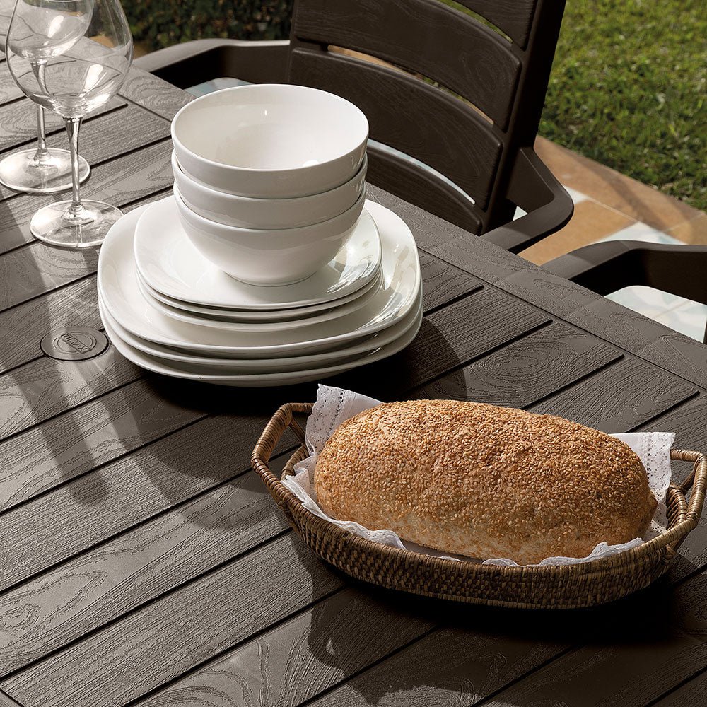 Mesa Auxiliar Familiar Rimax Barú Wengue 153x73.4cm Rectangular - MESAS AUXILIARES | Bylmo