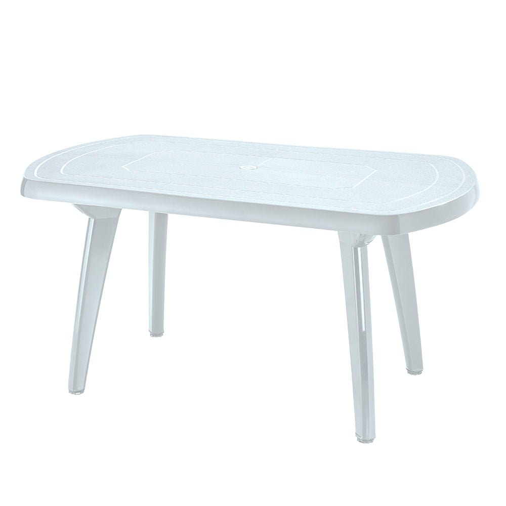 Mesa Auxiliar Rimax Lotus Blanco 139.8x71.4cm Ovalado - MESAS AUXILIARES | Bylmo