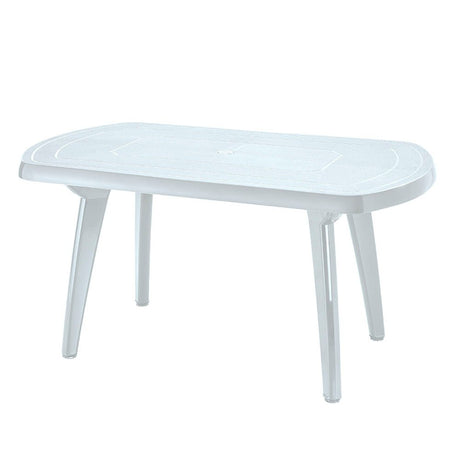 Mesa Auxiliar Rimax Lotus Blanco 139.8x71.4cm Ovalado - MESAS AUXILIARES | Bylmo