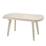 Mesa Auxiliar Rimax Lotus Taupe 139.8x71.4cm Ovalado - MESAS AUXILIARES | Bylmo