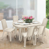 Mesa Auxiliar Rimax Lotus Taupe 139.8x71.4cm Ovalado - MESAS AUXILIARES | Bylmo