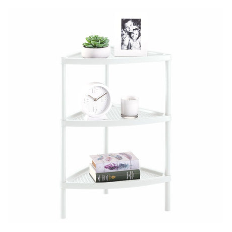 Mesa Multiusos Rimax Shia Blanco 37.5x77cm Triangular - MESAS AUXILIARES | Bylmo