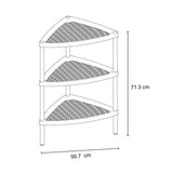 Mesa Multiusos Rimax Shia Blanco 37.5x77cm Triangular - MESAS AUXILIARES | Bylmo
