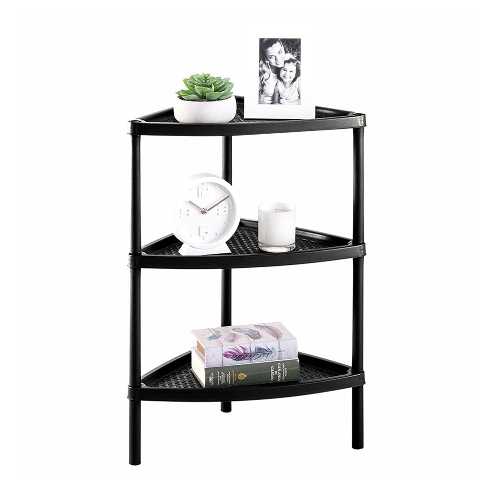 Mesa Multiusos Rimax Shia Negro 37.5x77cm Triangular - MESAS AUXILIARES | Bylmo