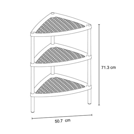 Mesa Multiusos Rimax Shia Negro 37.5x77cm Triangular - MESAS AUXILIARES | Bylmo