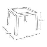 Mesa Infantil Rimax Pequeñin Rosado Fuerte 70.7x50.7cm Cuadrado - MESAS AUXILIARES | Bylmo