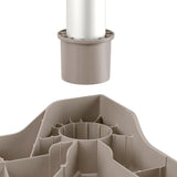 Mesa Auxiliar Rimax Shia Moca 85.6x72.5cm Cuadrado - MESAS AUXILIARES | Bylmo