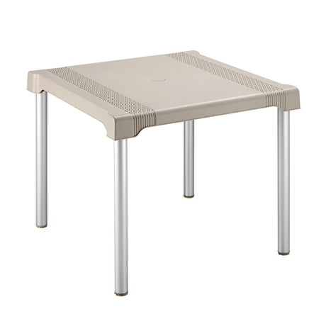 Mesa Auxiliar Rimax Shia Taupe 85.6x72.5cm Cuadrado - MESAS AUXILIARES | Bylmo